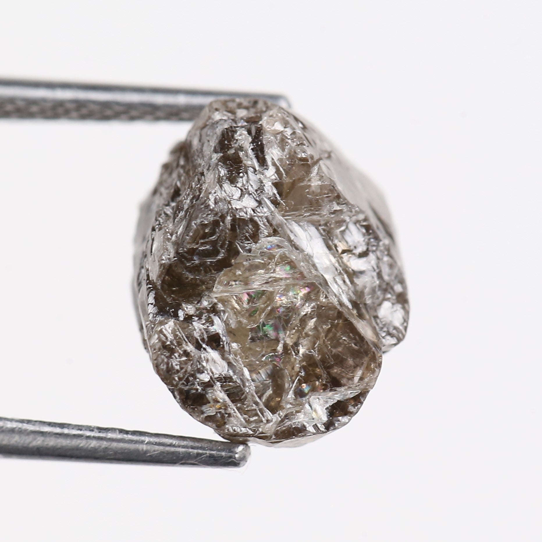 6.08 Carat Natural Brown Crystal Uncut Rough Diamond 10.90 MM