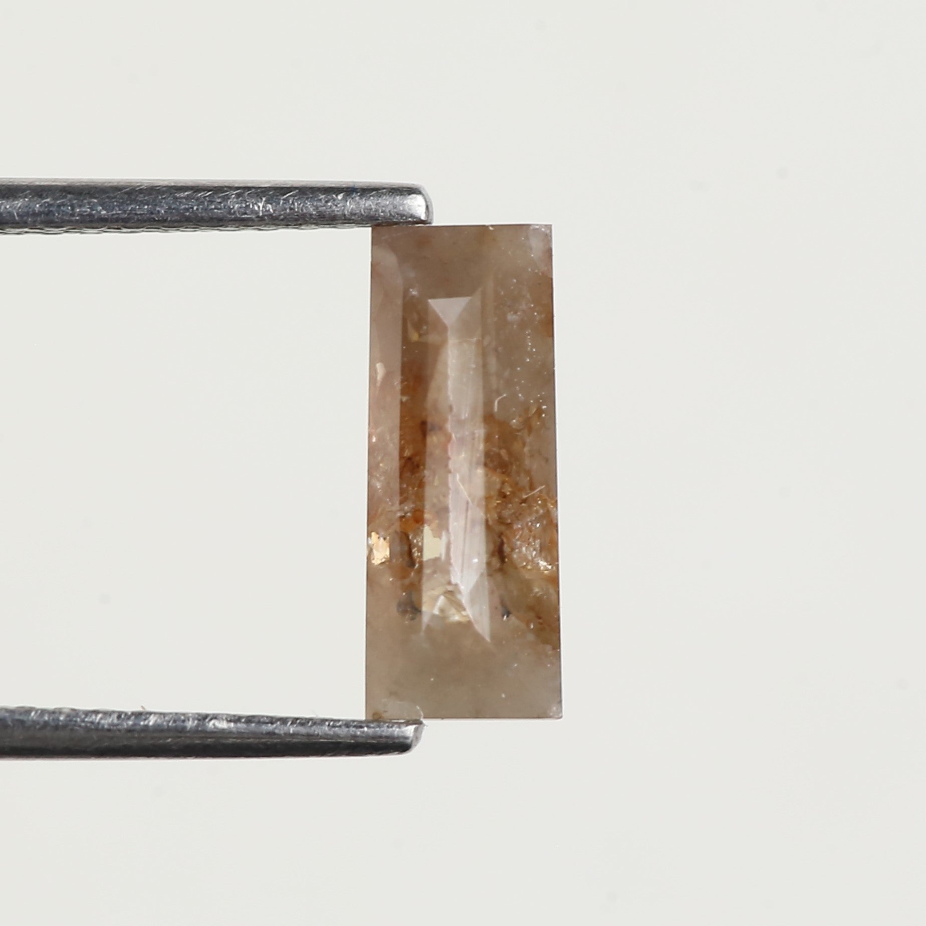 1 Carat Natural Salt and Pepper Baguette Diamond 10.15 MM