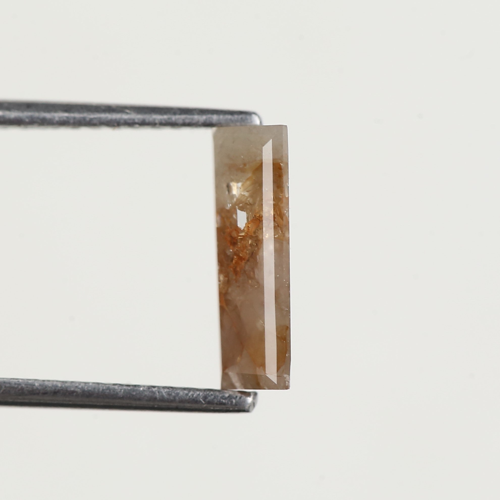 1 Carat Natural Salt and Pepper Baguette Diamond 10.15 MM