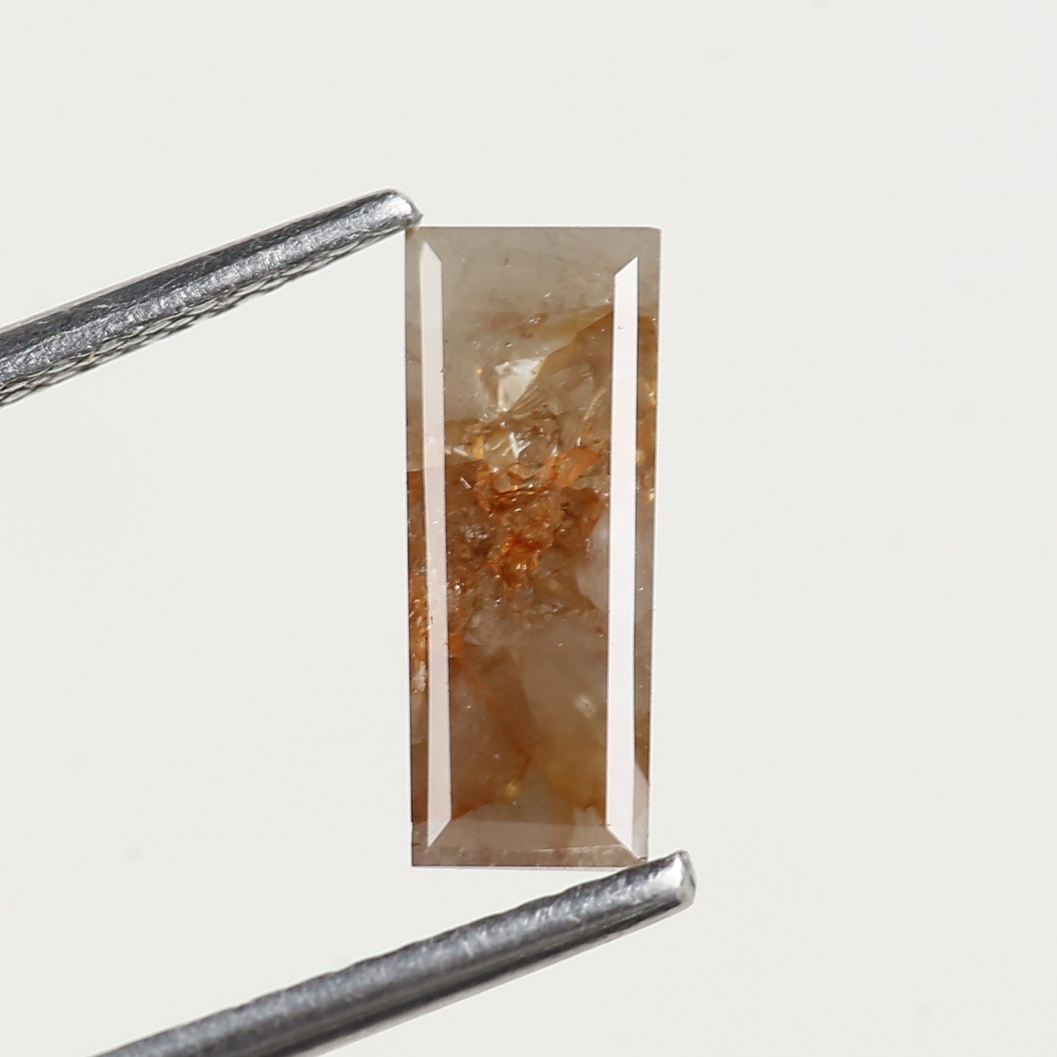 1 Carat Natural Salt and Pepper Baguette Diamond 10.15 MM