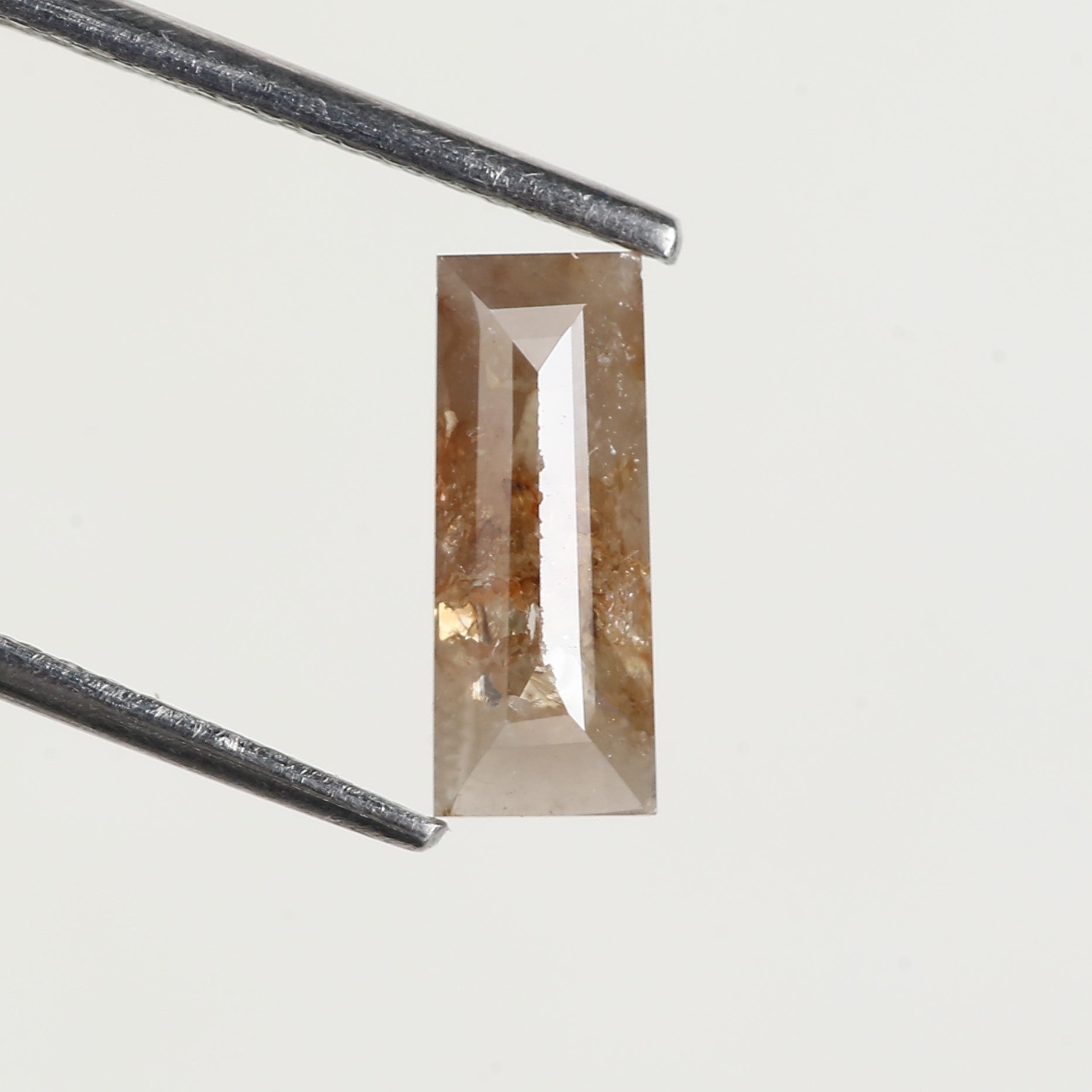 1 Carat Natural Salt and Pepper Baguette Diamond 10.15 MM