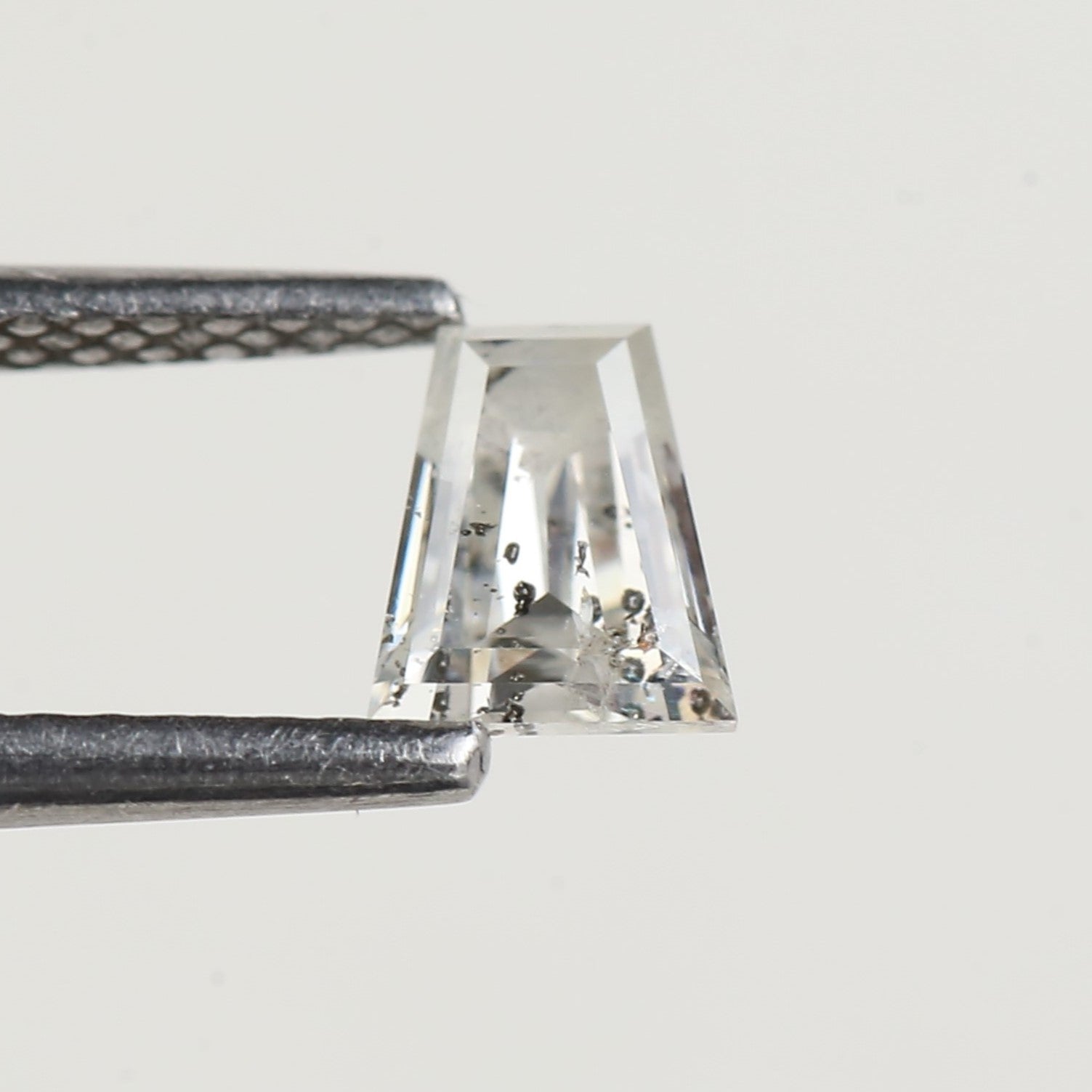 0.53 Carat Tapper Baguette Salt and Pepper Diamond 5.30 MM