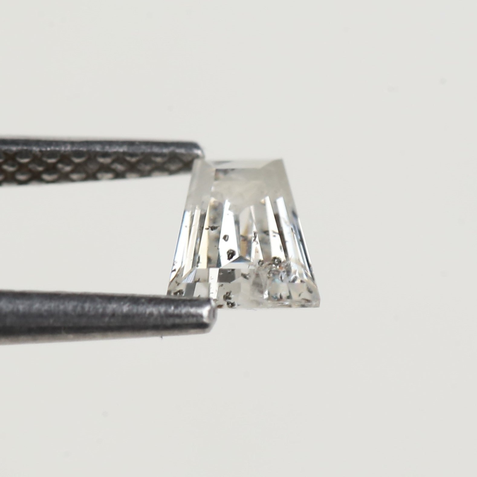 0.53 Carat Tapper Baguette Salt and Pepper Diamond 5.30 MM