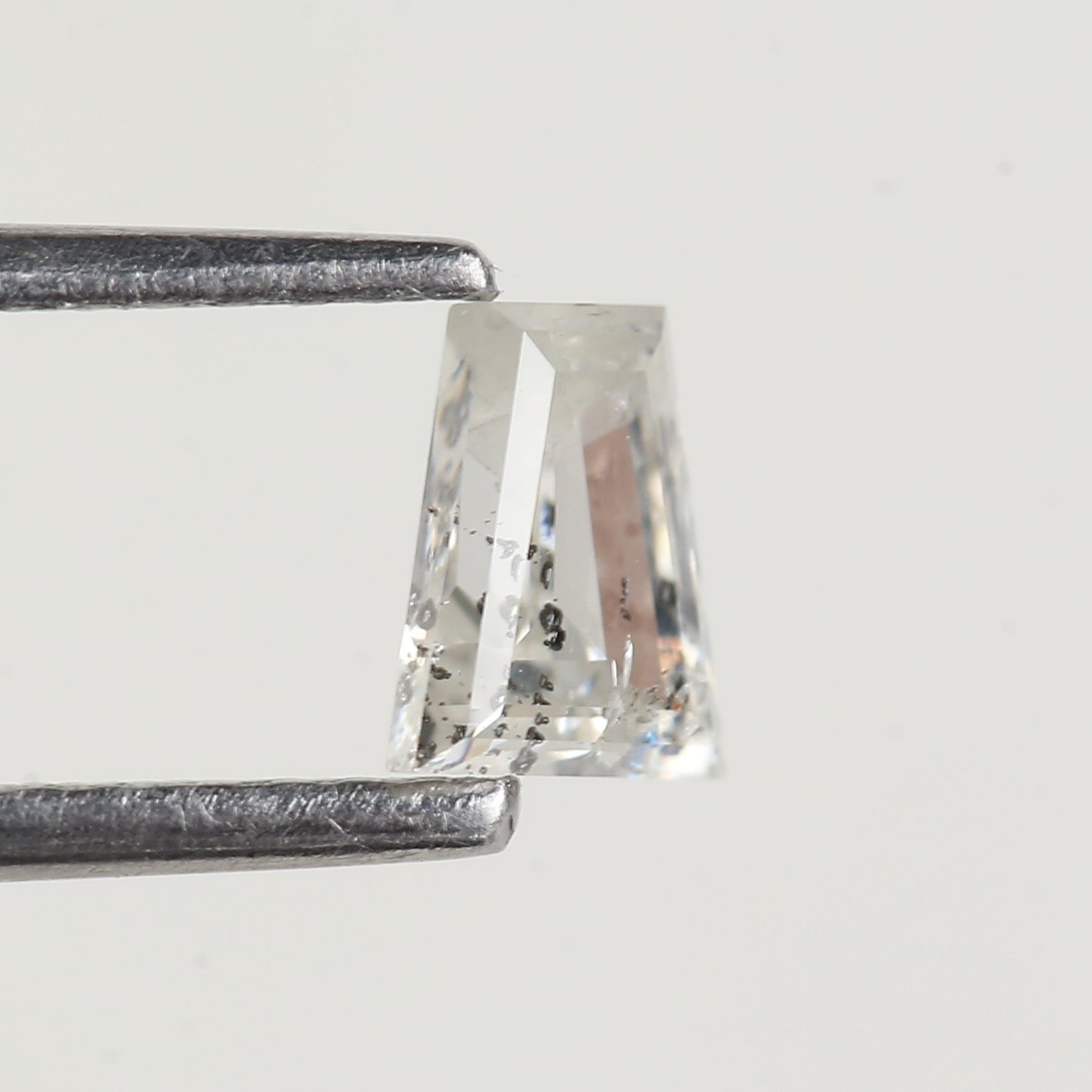0.53 Carat Tapper Baguette Salt and Pepper Diamond 5.30 MM