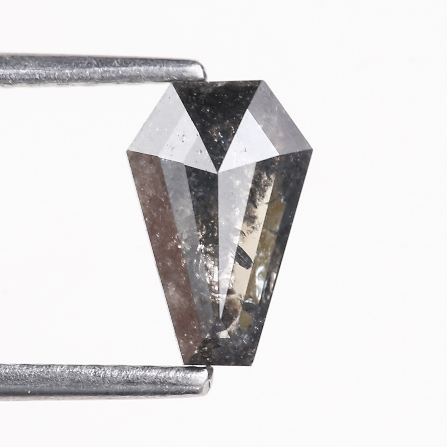 0.86 Carat Natural Coffin Salt And Pepper Diamond 8.21 MM