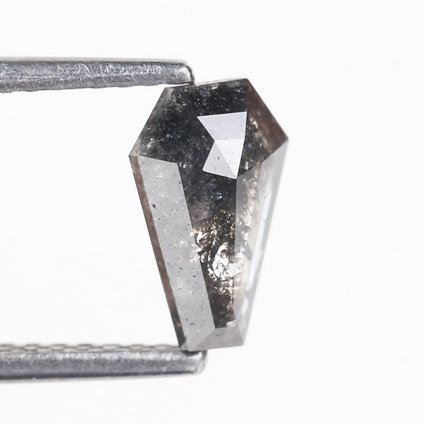 0.86 Carat Natural Coffin Salt And Pepper Diamond 8.21 MM