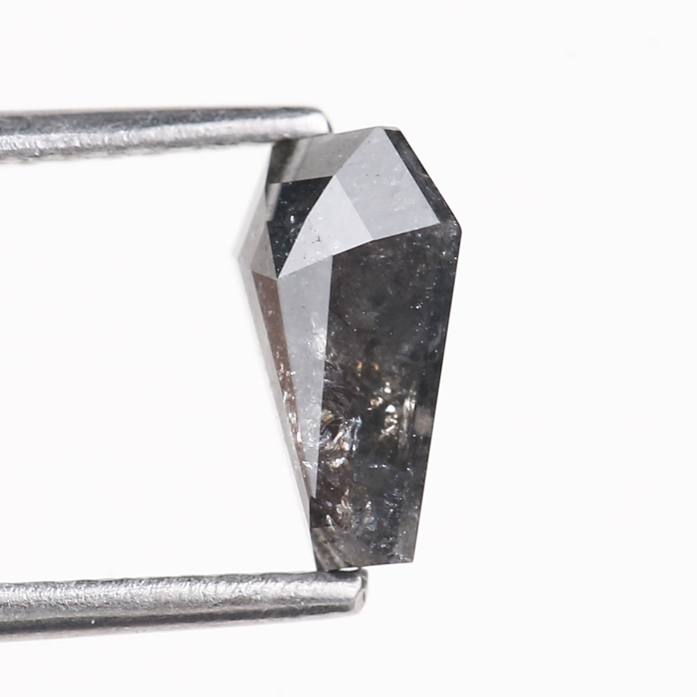 0.86 Carat Natural Coffin Salt And Pepper Diamond 8.21 MM