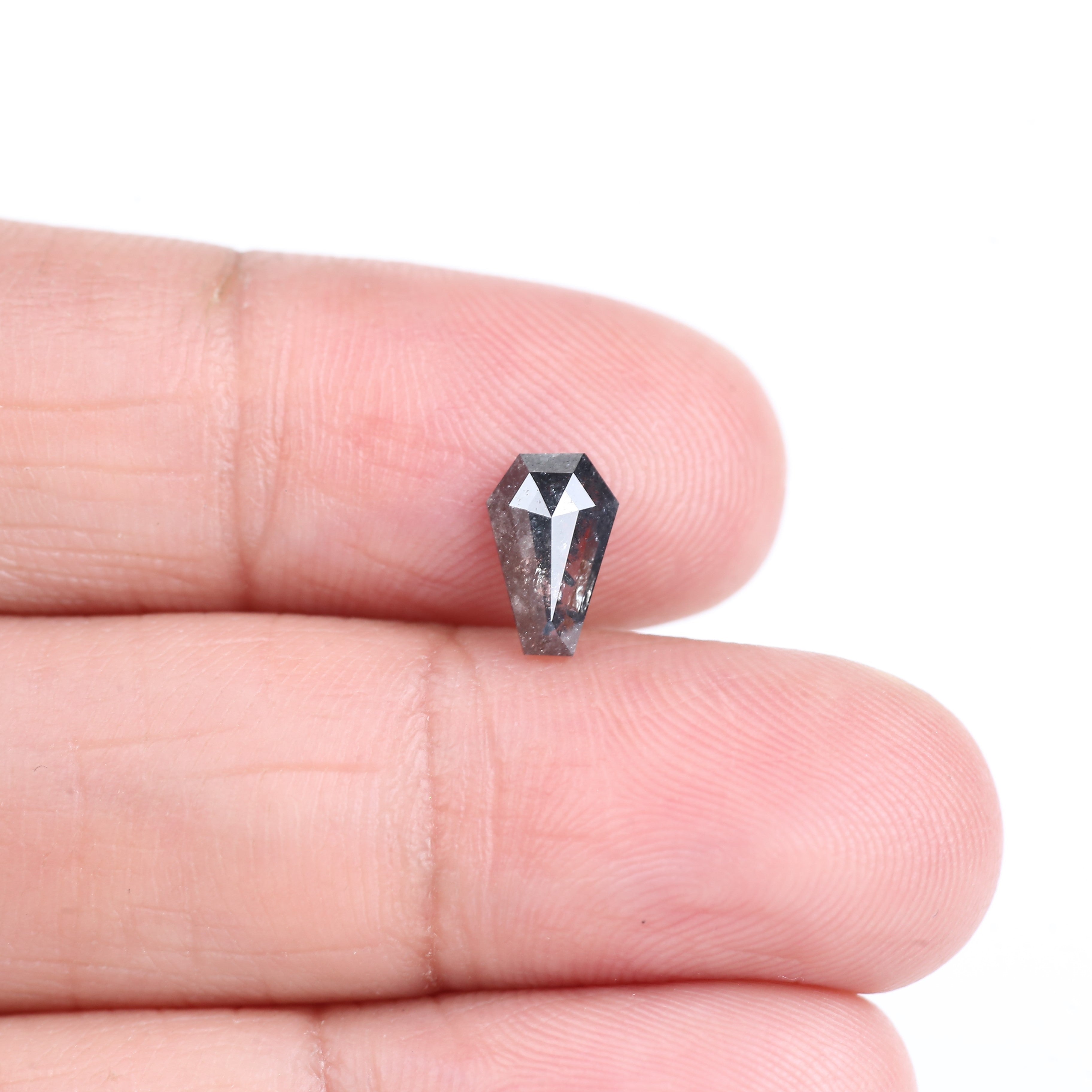 0.86 Carat Natural Coffin Salt And Pepper Diamond 8.21 MM