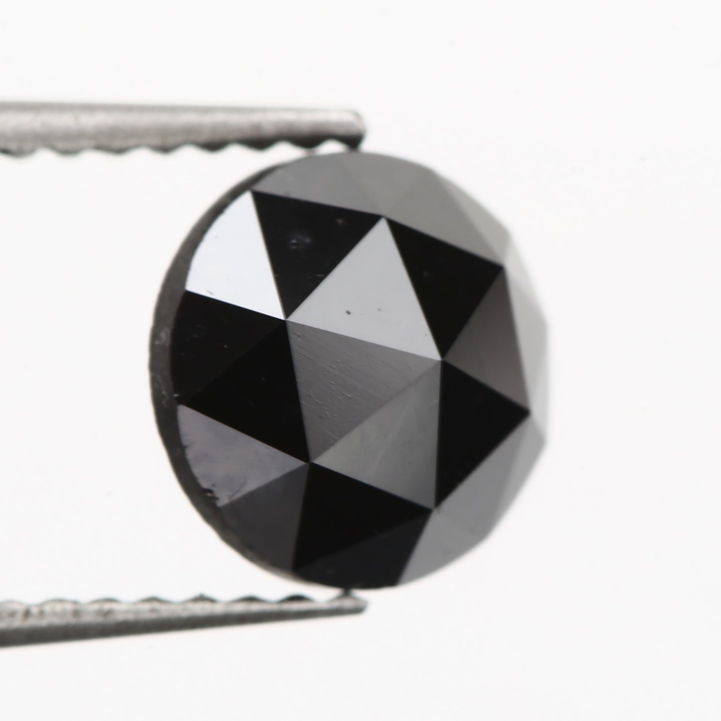 1.60 Carat Round Rose Cut Fancy Natural Black Diamond - Blackdiamond