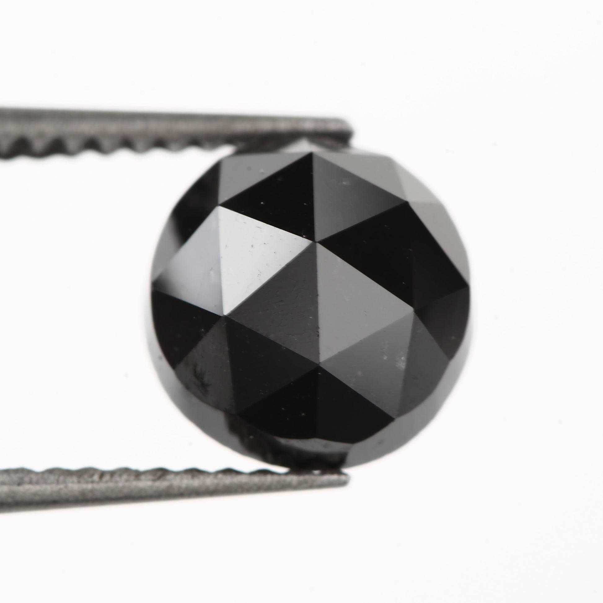 2.40 Carat Round Rose Cut Fancy Natural Black Diamond - Blackdiamond