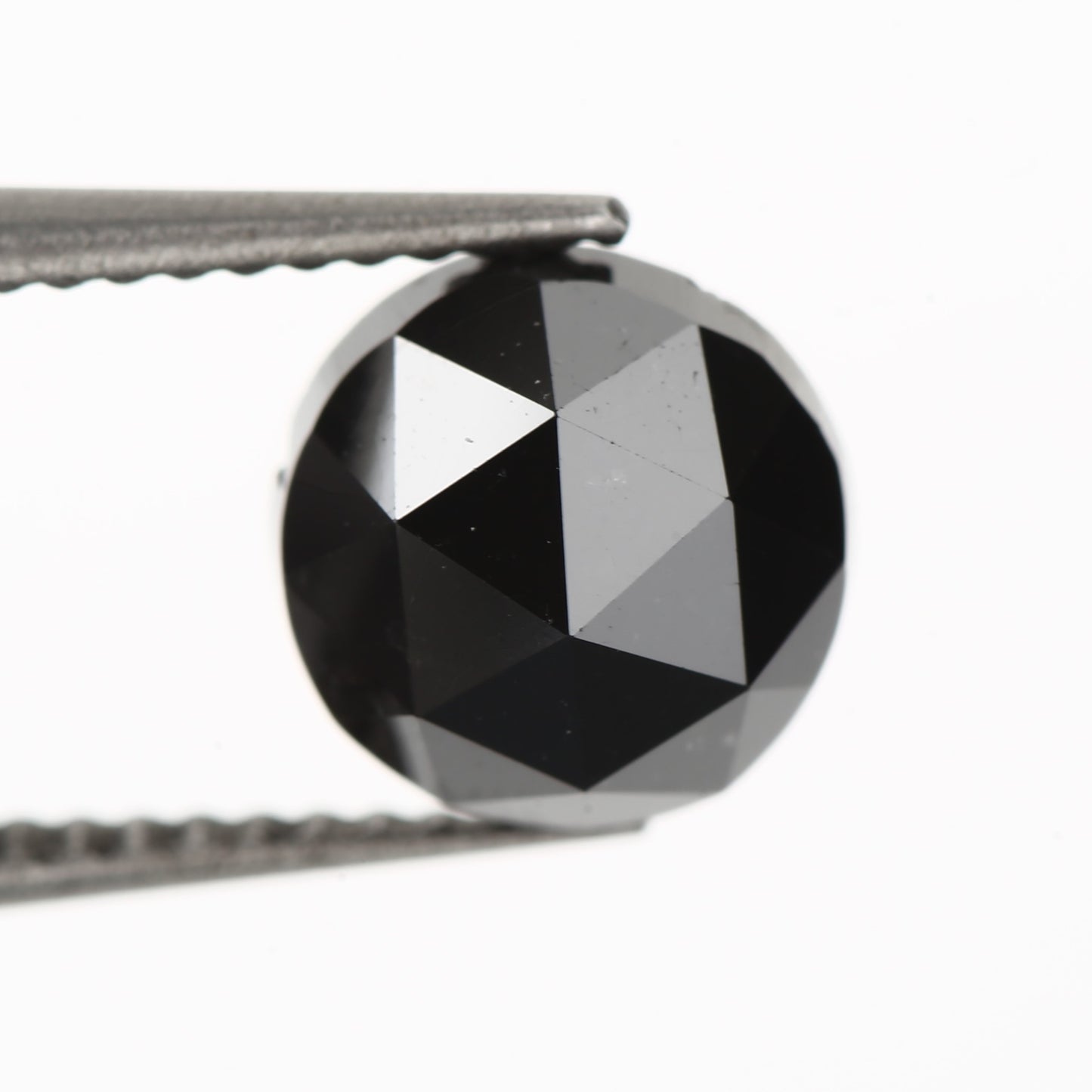 2.40 Carat Round Rose Cut Fancy Natural Black Diamond - Blackdiamond