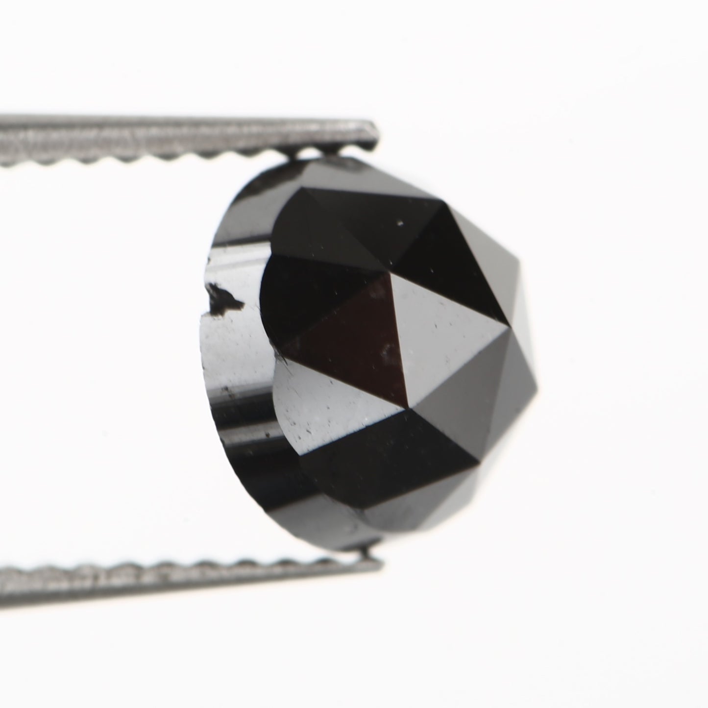 2.40 Carat Round Rose Cut Fancy Natural Black Diamond - Blackdiamond