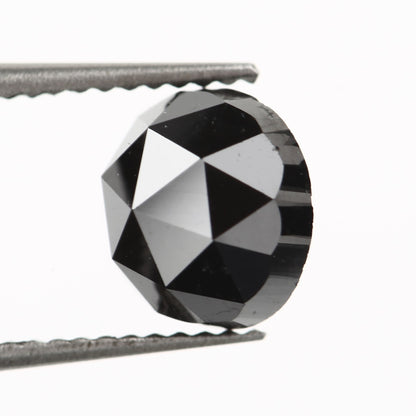 2.40 Carat Round Rose Cut Fancy Natural Black Diamond - Blackdiamond