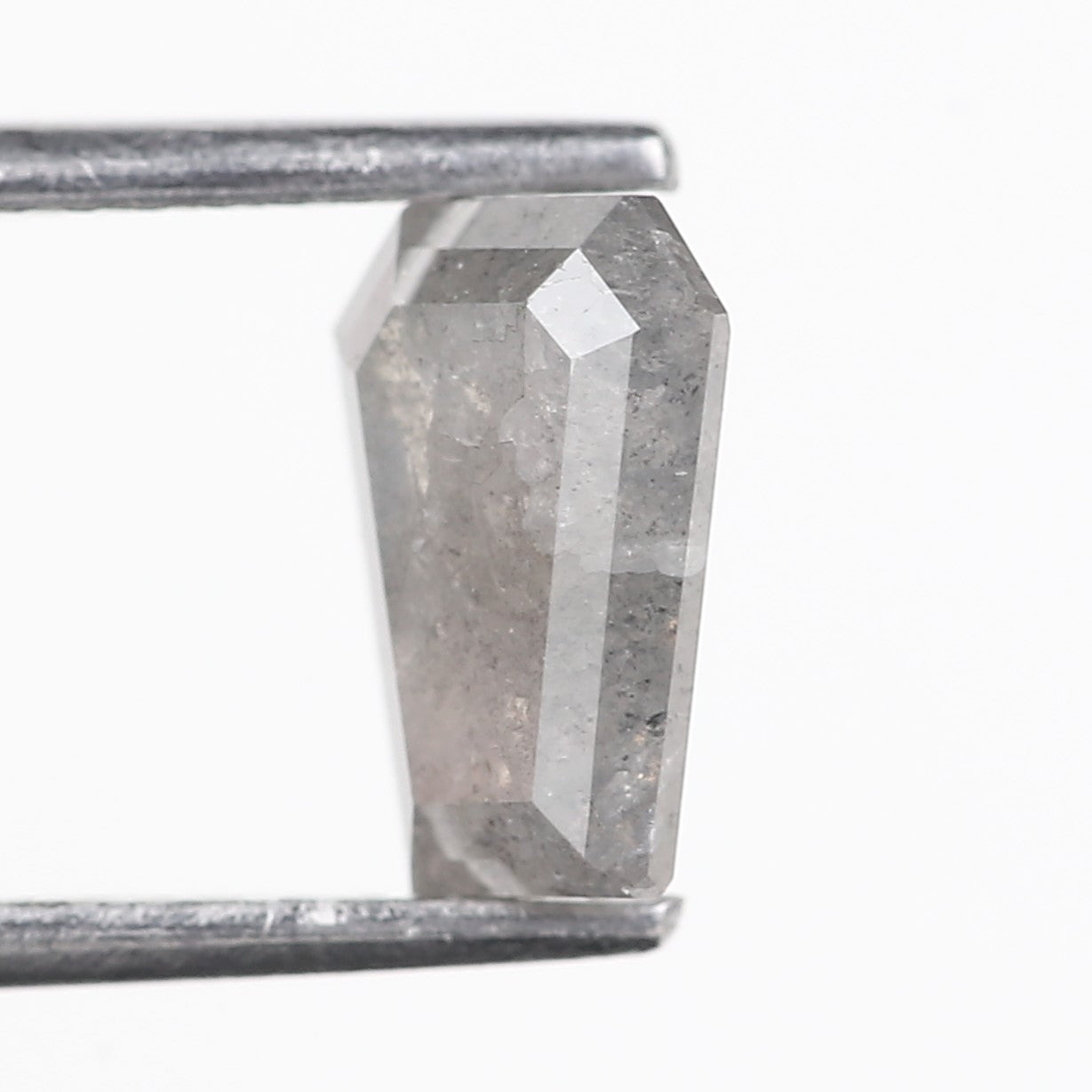 1.30 Carat Coffin Cut Salt and Pepper Diamond For Womens Wedding Ring