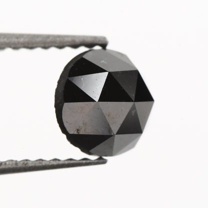 0.94 Carat Round Rose Cut Fancy Natural Black Diamond - Blackdiamond