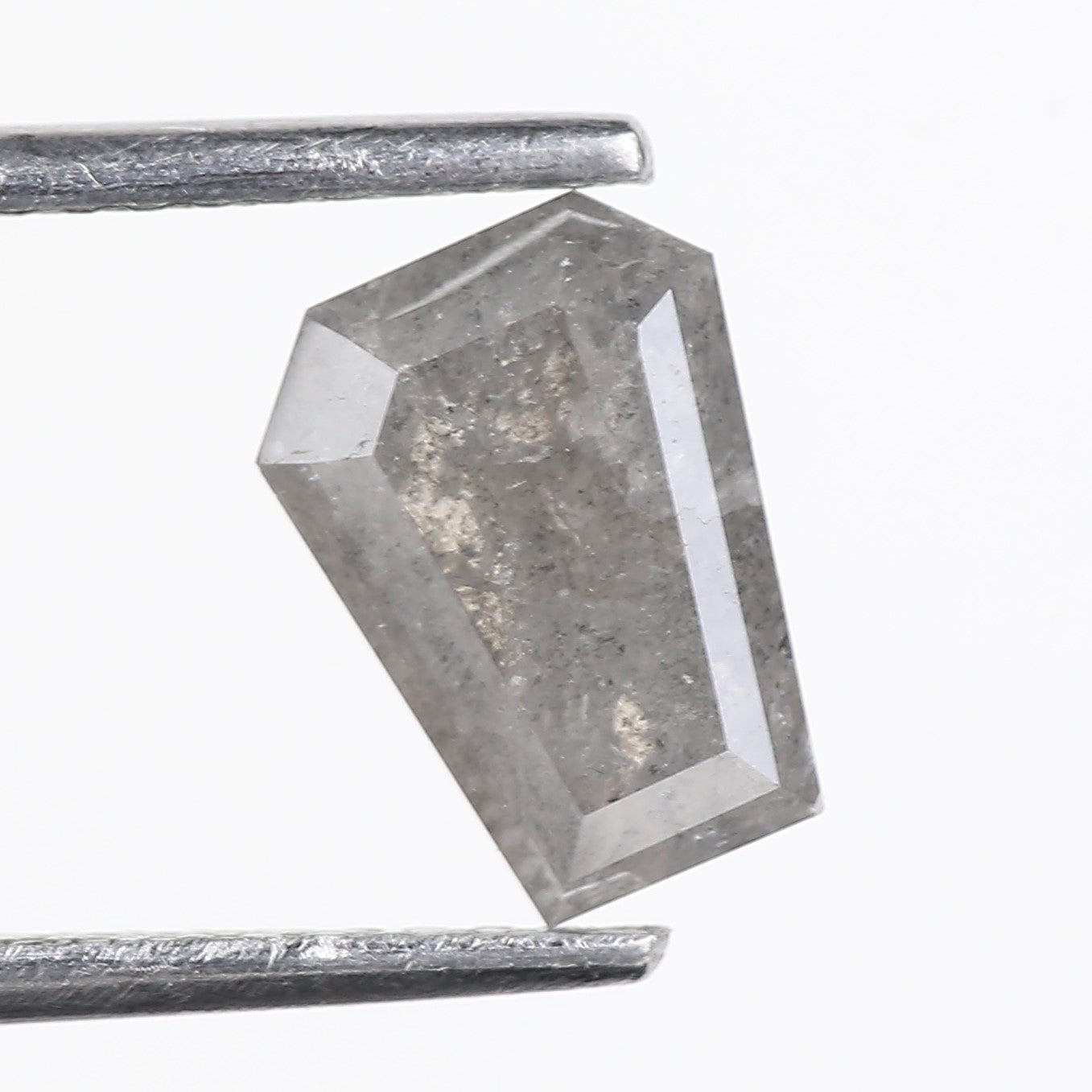 1.30 Carat Coffin Cut Salt and Pepper Diamond For Womens Wedding Ring