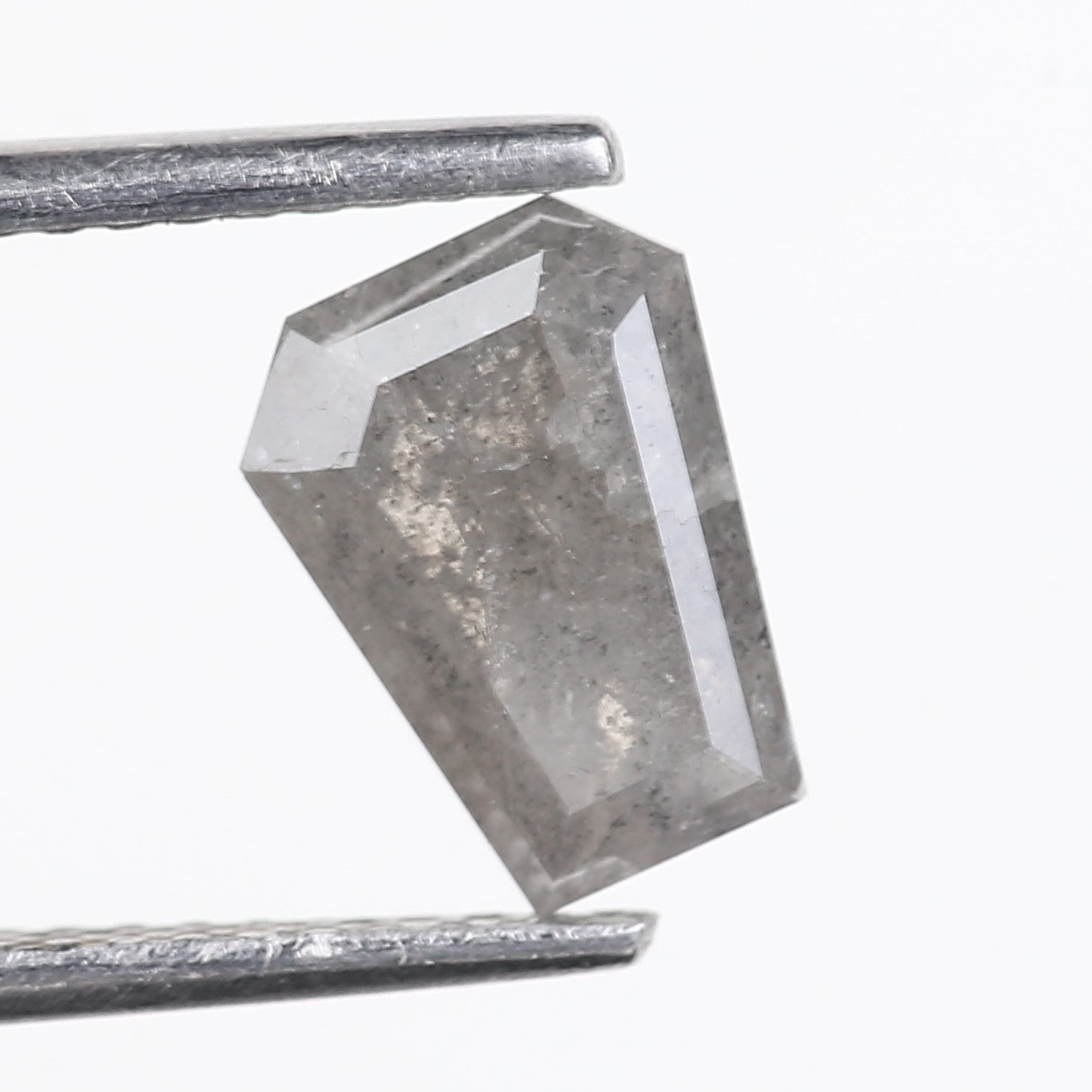 1.30 Carat Coffin Cut Salt and Pepper Diamond For Womens Wedding Ring