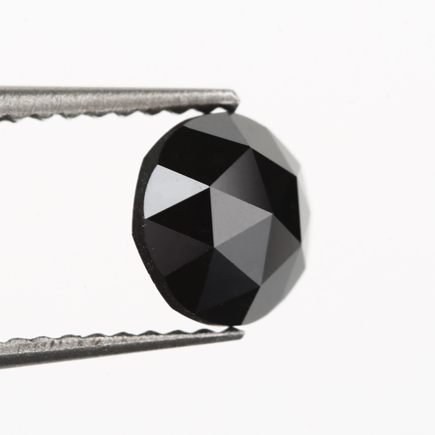 1.01 Carat Round Rose Cut Fancy Natural Black Diamond - Blackdiamond