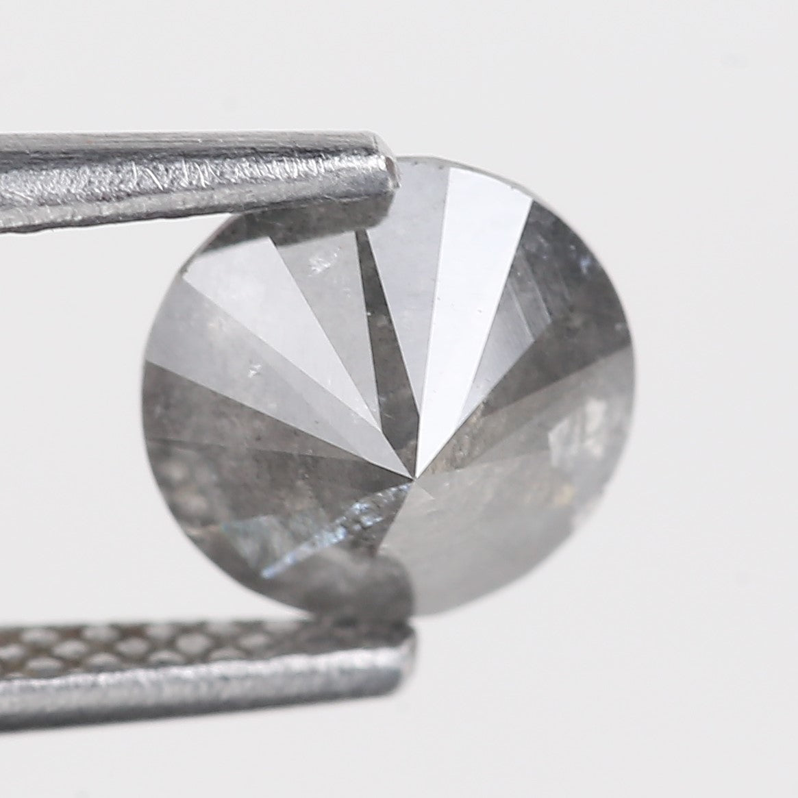 1 Carat Stormy Gray Round Salt and Pepper Diamond Canadian Origin 6.50 MM