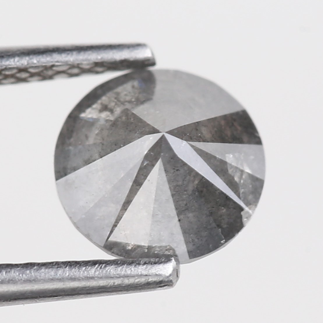 1 Carat Stormy Gray Round Salt and Pepper Diamond Canadian Origin 6.50 MM