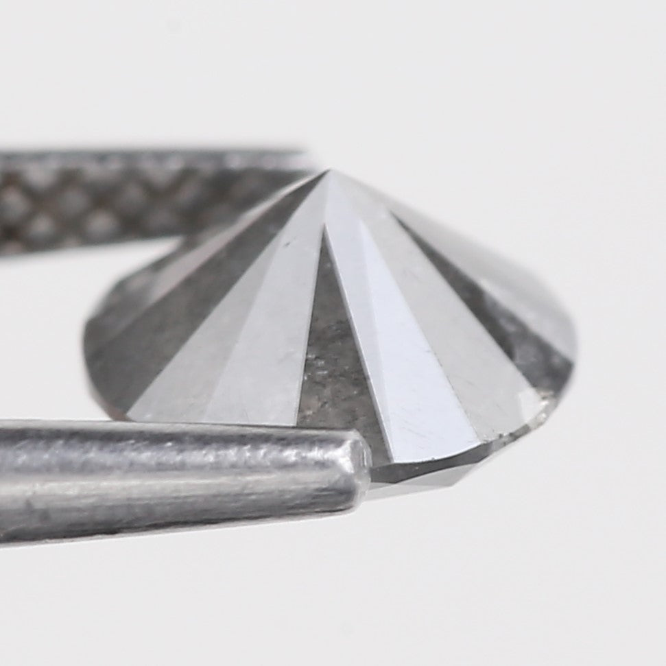 1 Carat Stormy Gray Round Salt and Pepper Diamond Canadian Origin 6.50 MM