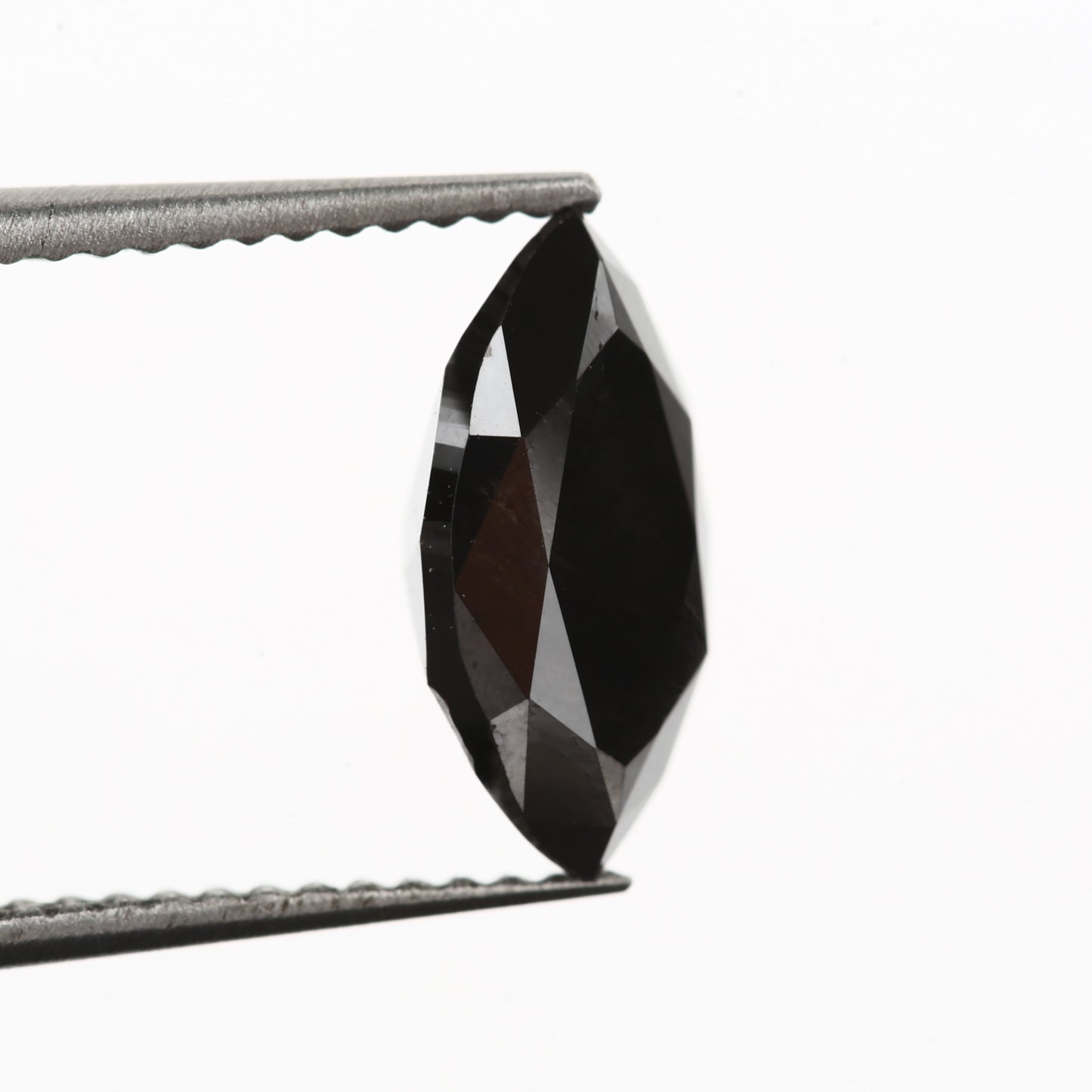 natural black diamond marquise ring