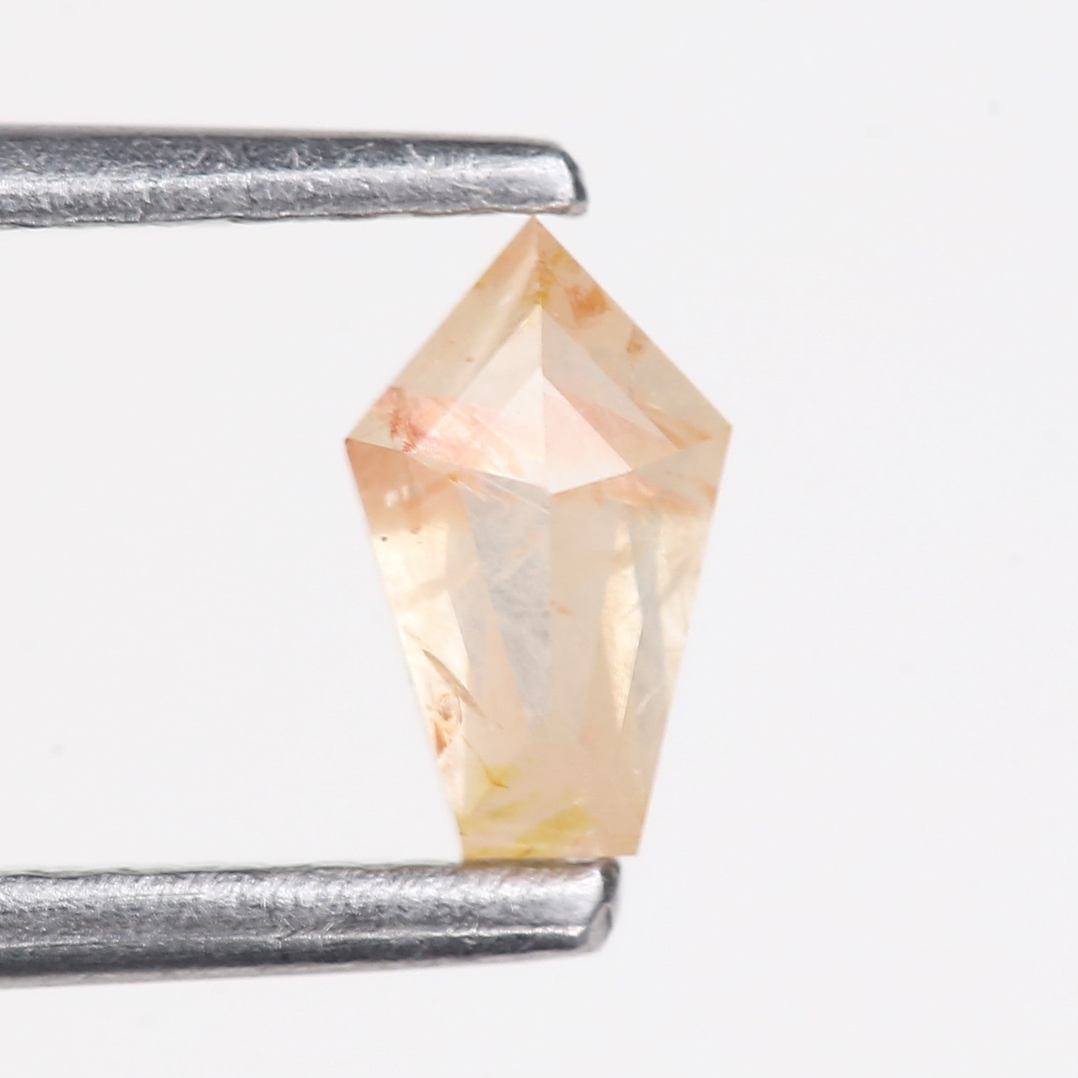 0.30 Carat Natural Light Orange Kite Cut Salt And Pepper Diamond 5.80 MM