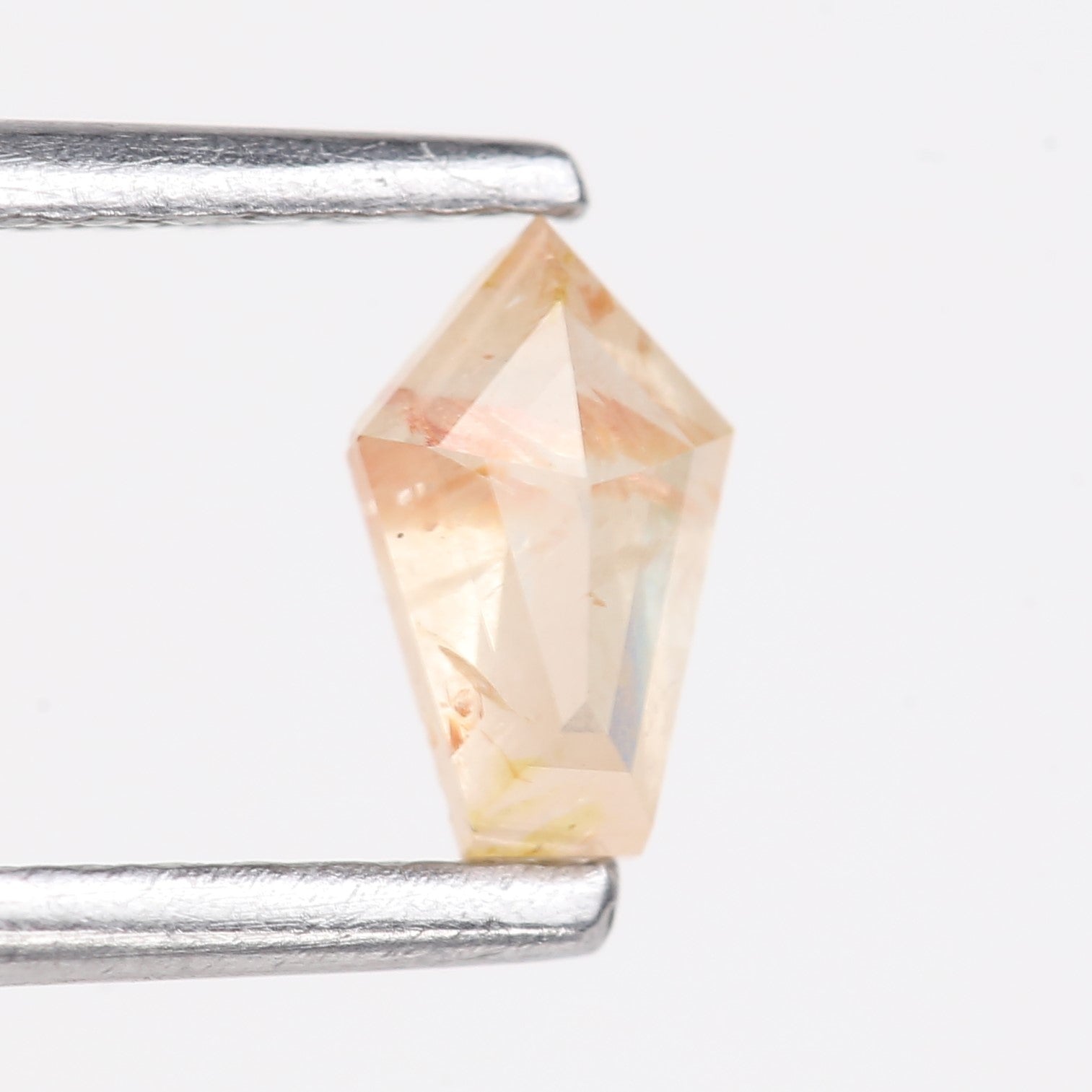 0.30 Carat Natural Light Orange Kite Cut Salt And Pepper Diamond 5.80 MM