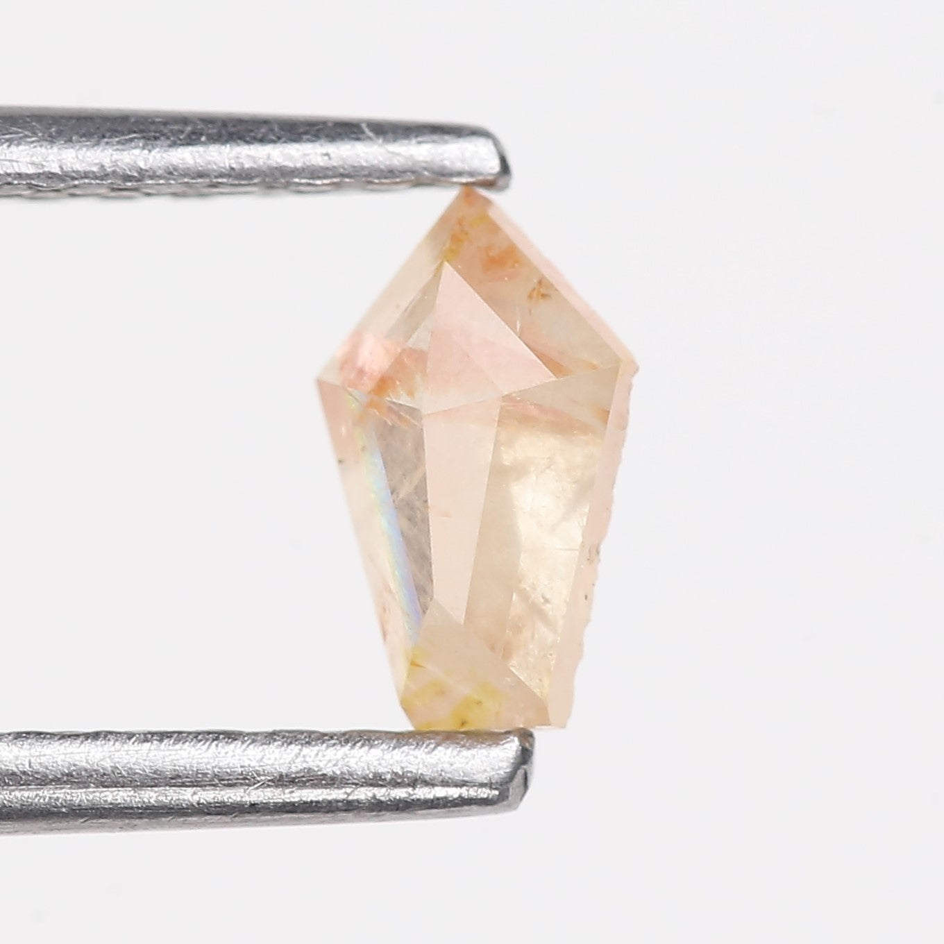 0.30 Carat Natural Light Orange Kite Cut Salt And Pepper Diamond 5.80 MM
