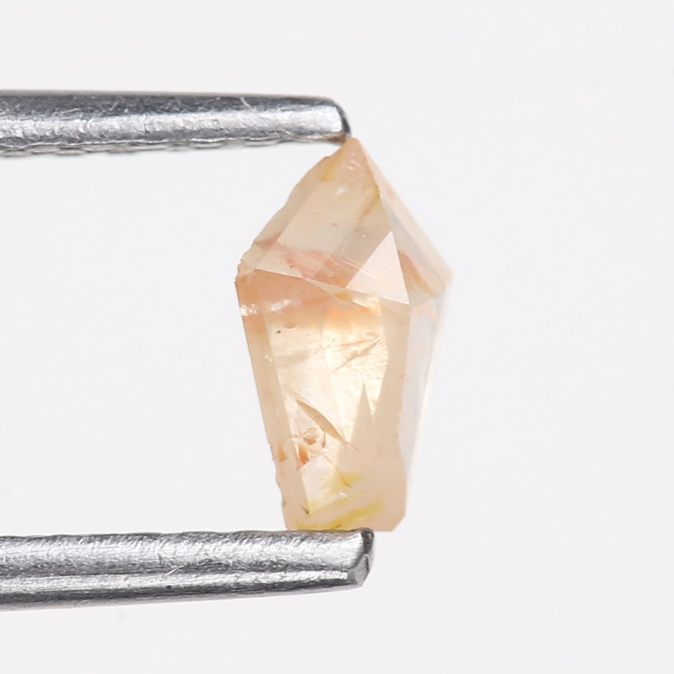 0.30 Carat Natural Light Orange Kite Cut Salt And Pepper Diamond 5.80 MM