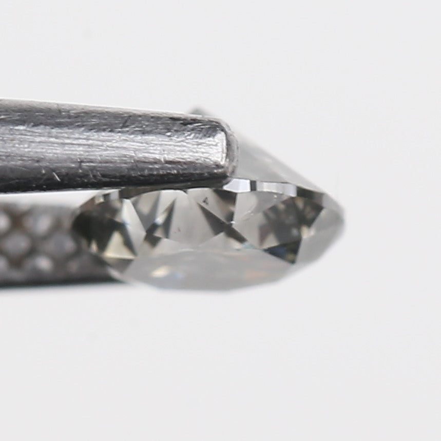 0.50 Carat Fancy Gray Round Brilliant Diamond 4.90 MM