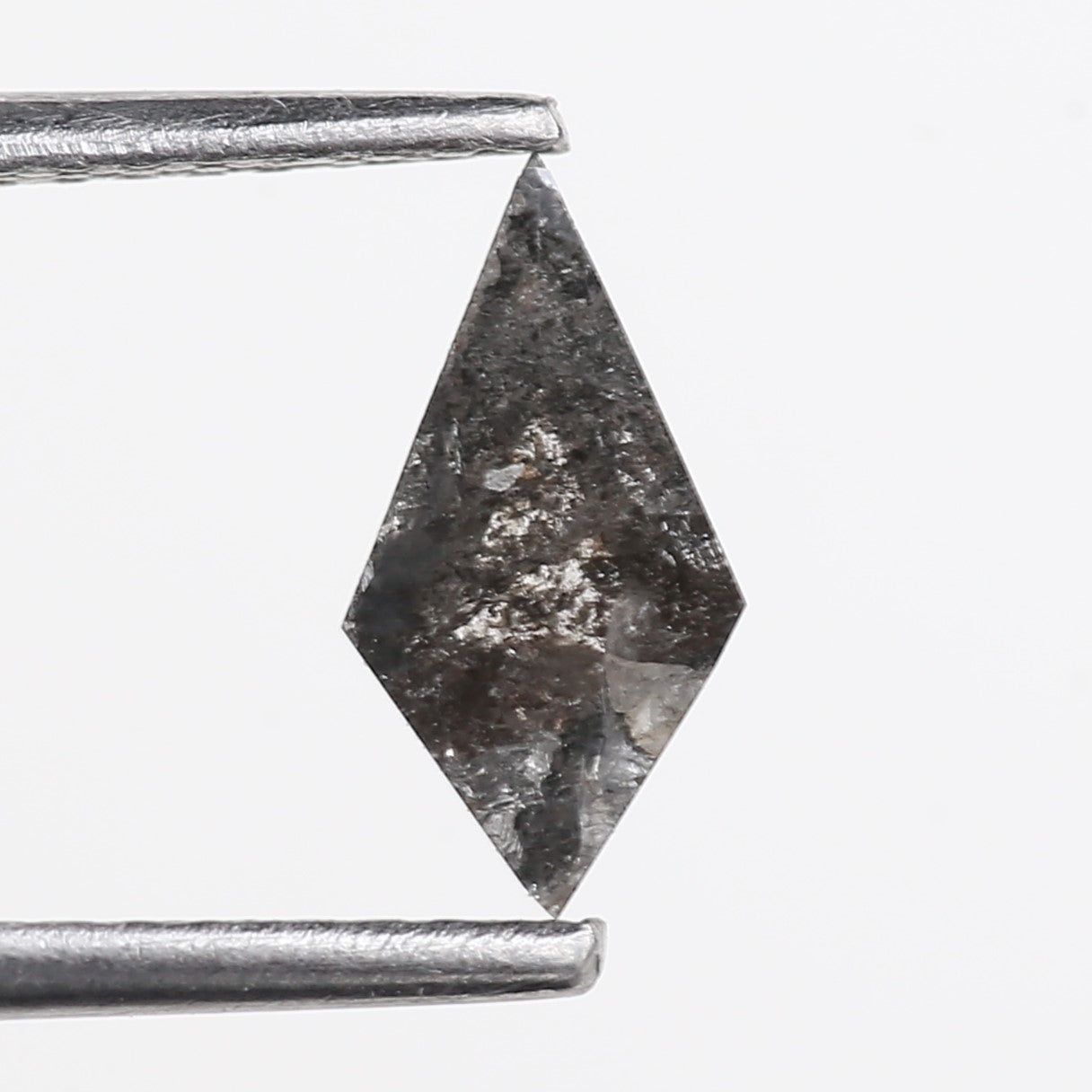 0.61 Carat Natural Black Speckled Kite Salt and Pepper Diamond 8.88 MM