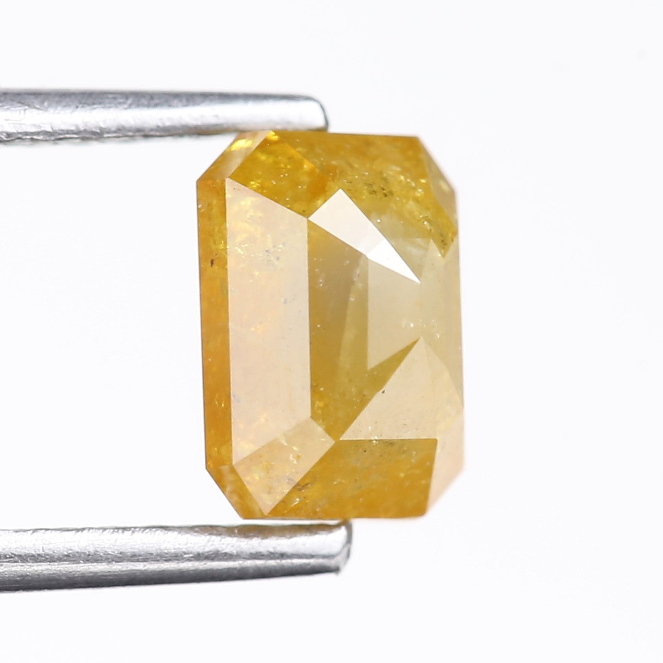 1.36 Carat Natural Yellow Emerald Cut Loose Diamond 6.56 MM