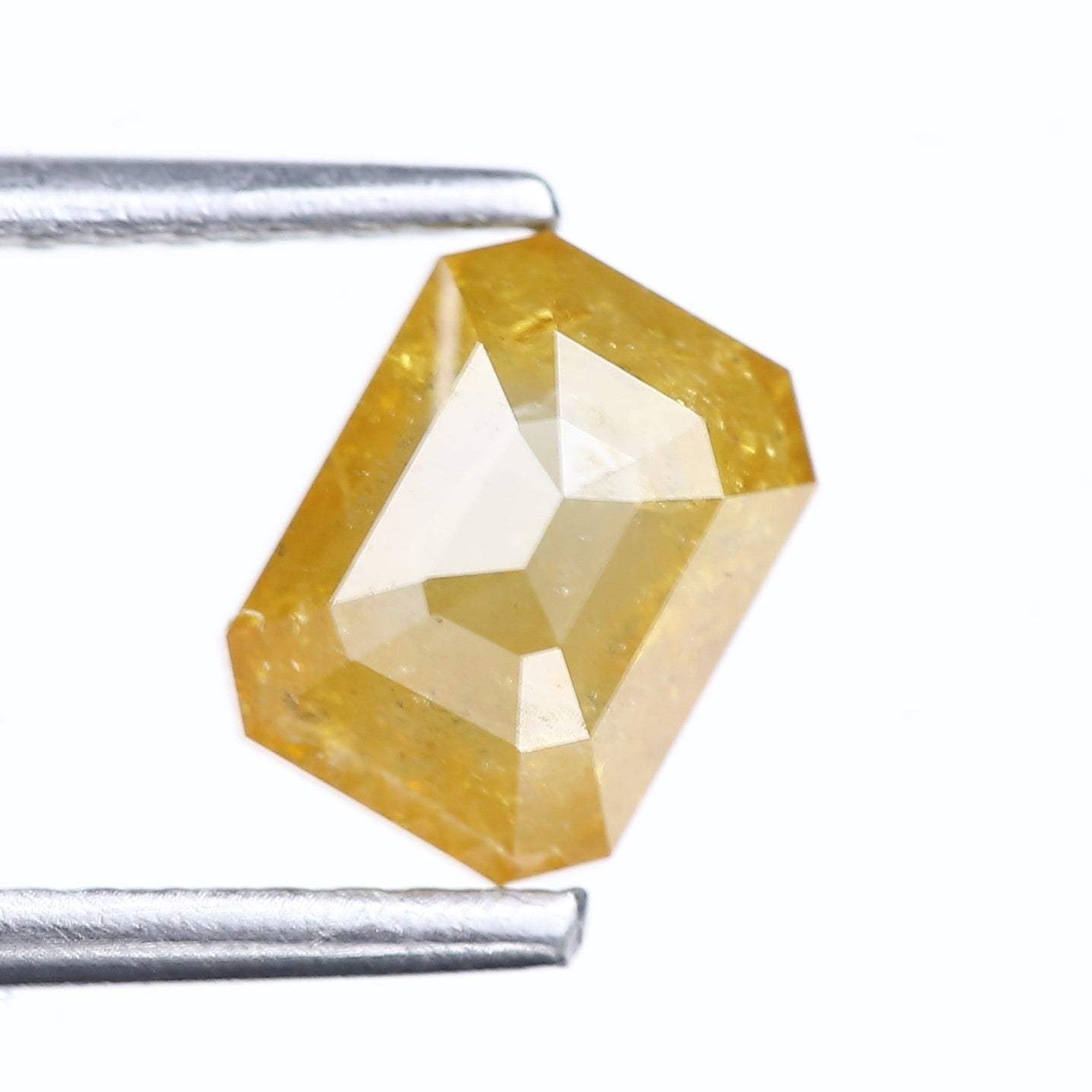 1.36 Carat Natural Yellow Emerald Cut Loose Diamond 6.56 MM