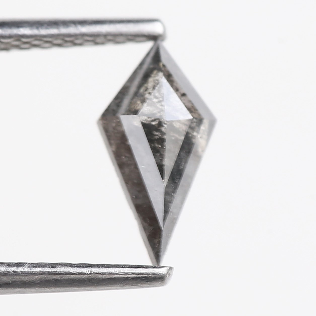 0.51 Carat Natural Grey Kite Cut Salt And Pepper Diamond 9.04 MM