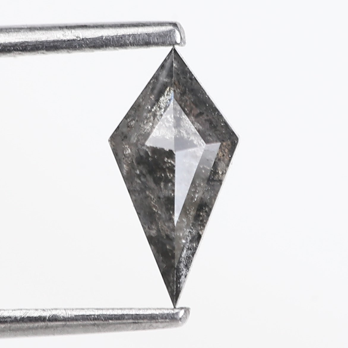 0.51 Carat Natural Grey Kite Cut Salt And Pepper Diamond 9.04 MM
