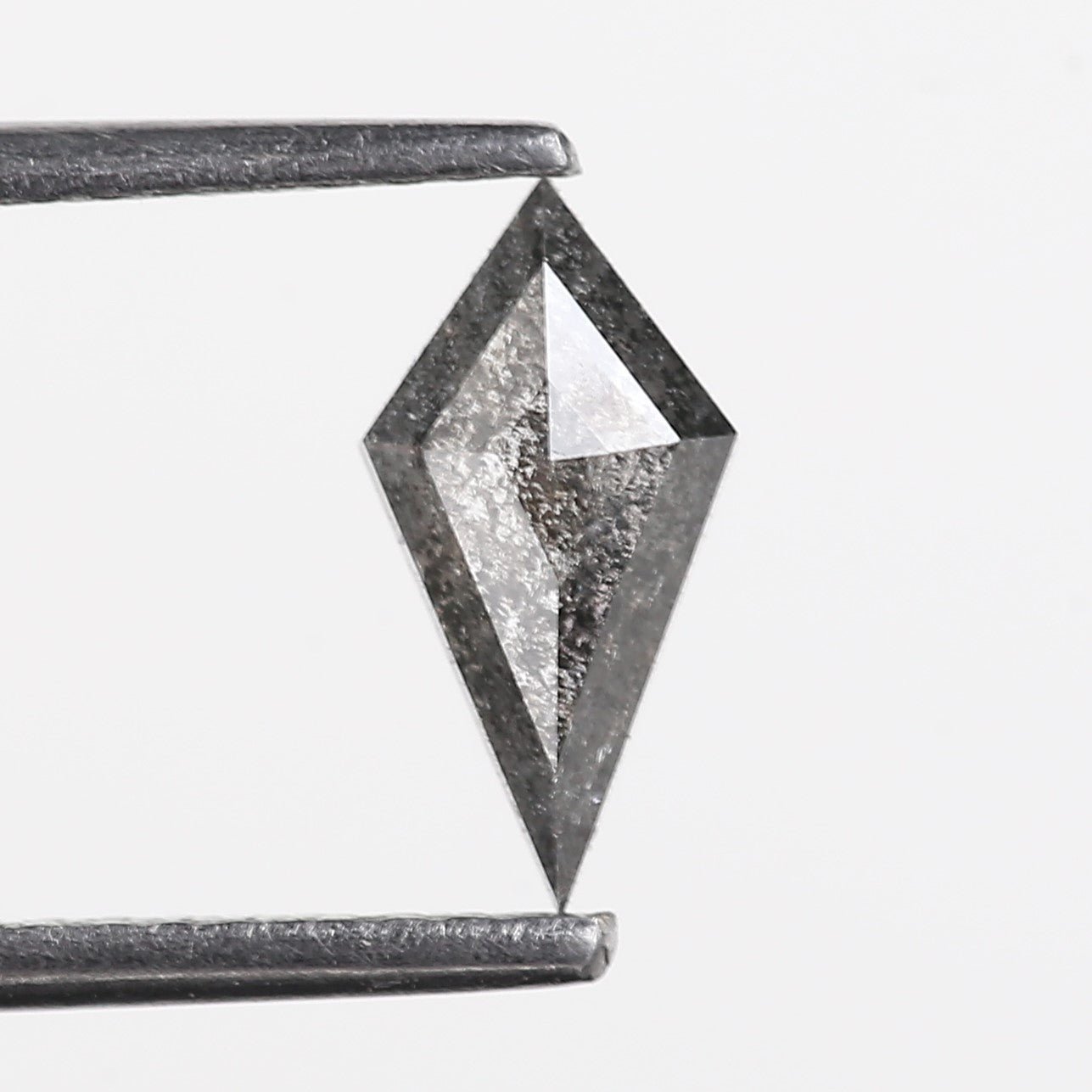 0.55 Carat Natural Grey Kite Shape Salt And Pepper Diamond 9 MM