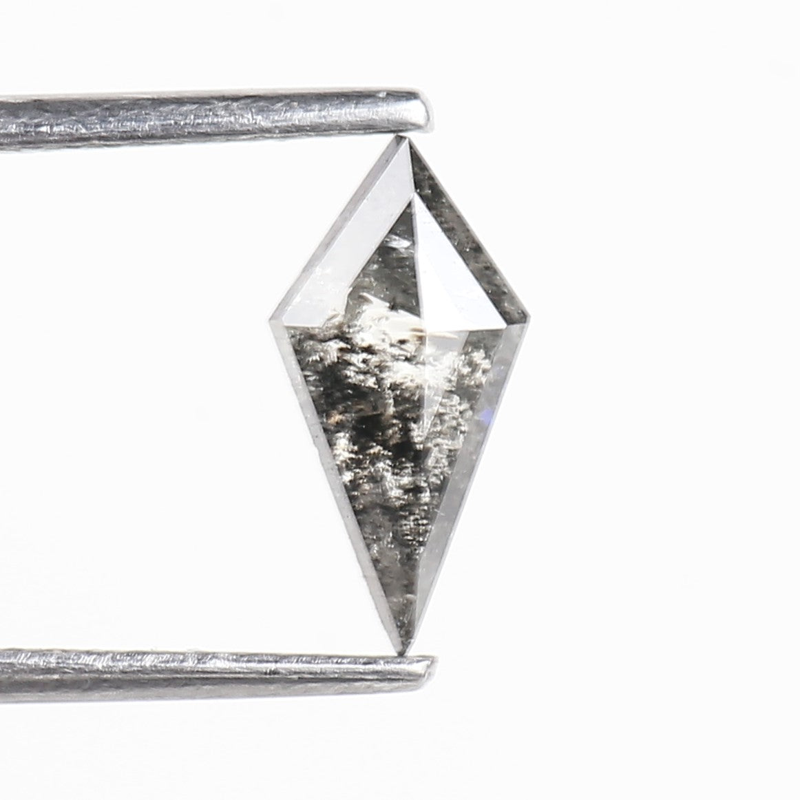 0.69 Carat Kite Shaped Salt and Pepper Diamond 10 MM