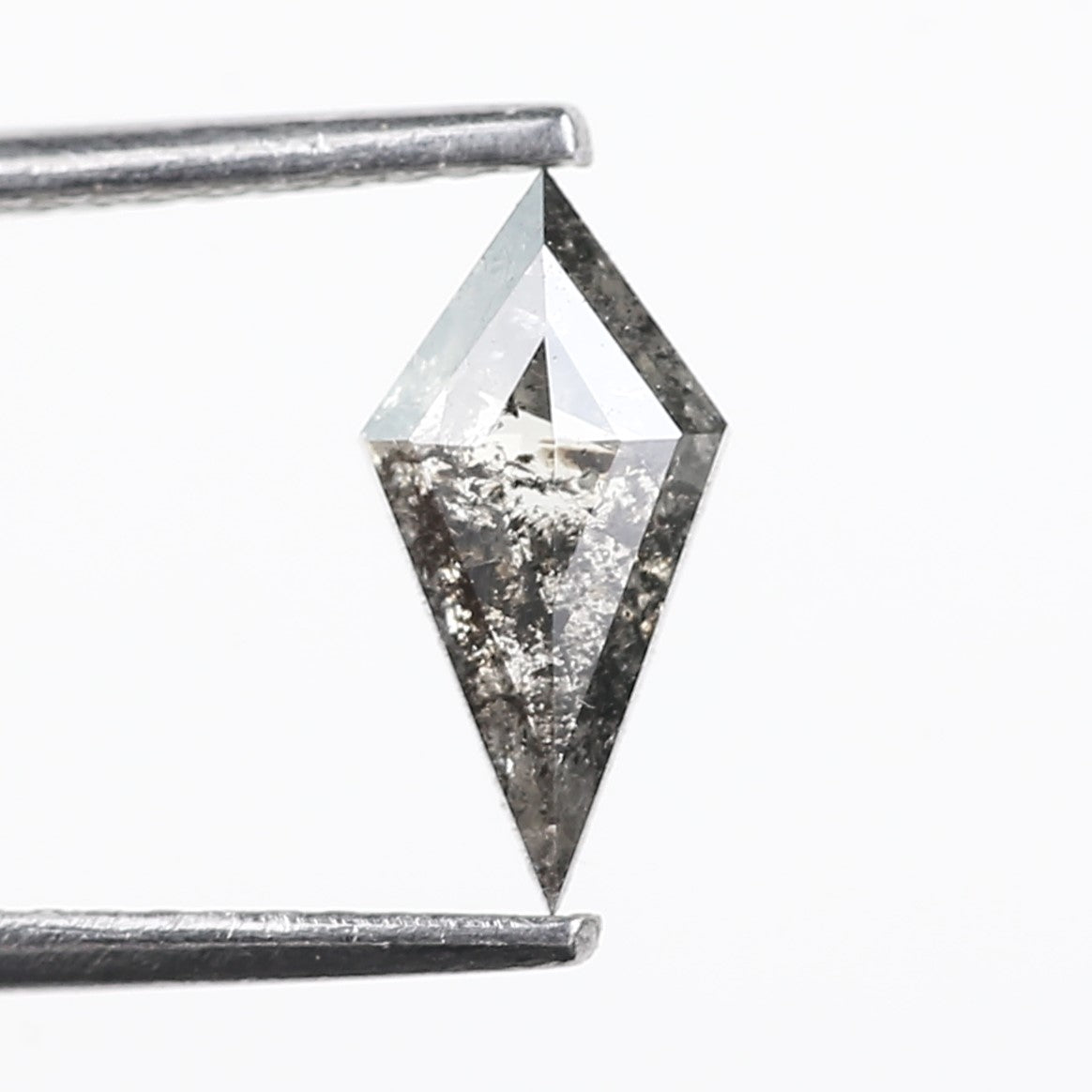 0.69 Carat Kite Shaped Salt and Pepper Diamond 10 MM