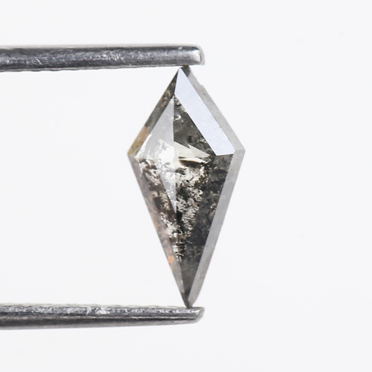 0.69 Carat Kite Shaped Salt and Pepper Diamond 10 MM