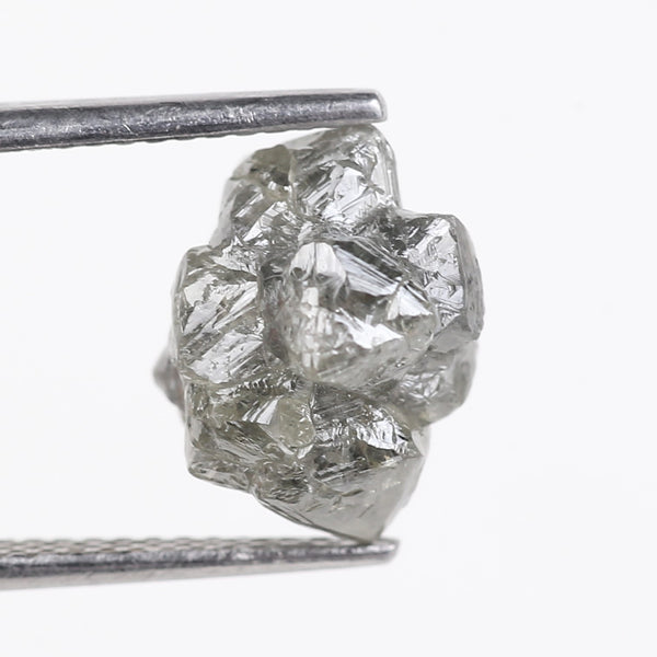 5.34 Carat Octahedron Rough Uncut Crystal Raw Diamond 10.30 MM