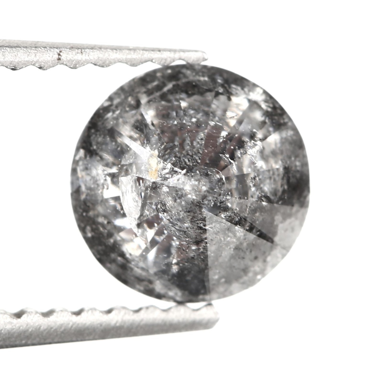 Round Loose Diamond Gray Salt and Pepper 