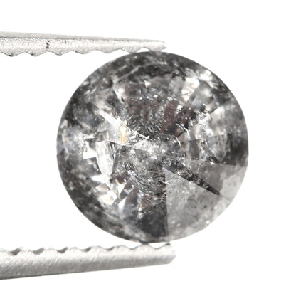 Round Loose Diamond Gray Salt and Pepper 