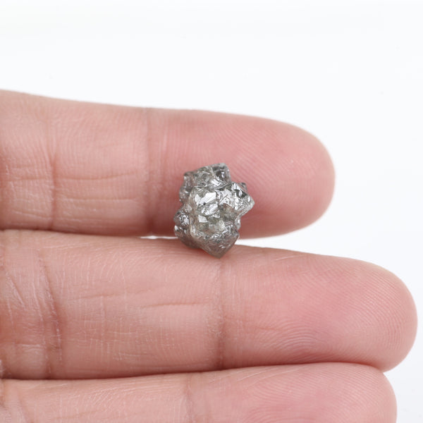 5.34 Carat Octahedron Rough Uncut Crystal Raw Diamond 10.30 MM