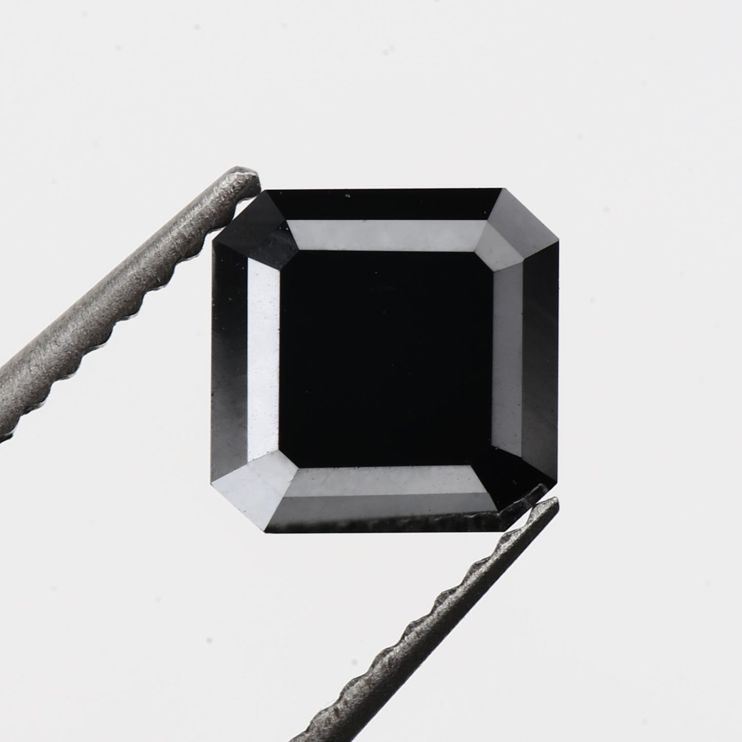 1.36 Carat 6.42 X 6.36 X 3.61 MM Loose Asscher Cut Natural Black Diamond - Blackdiamond