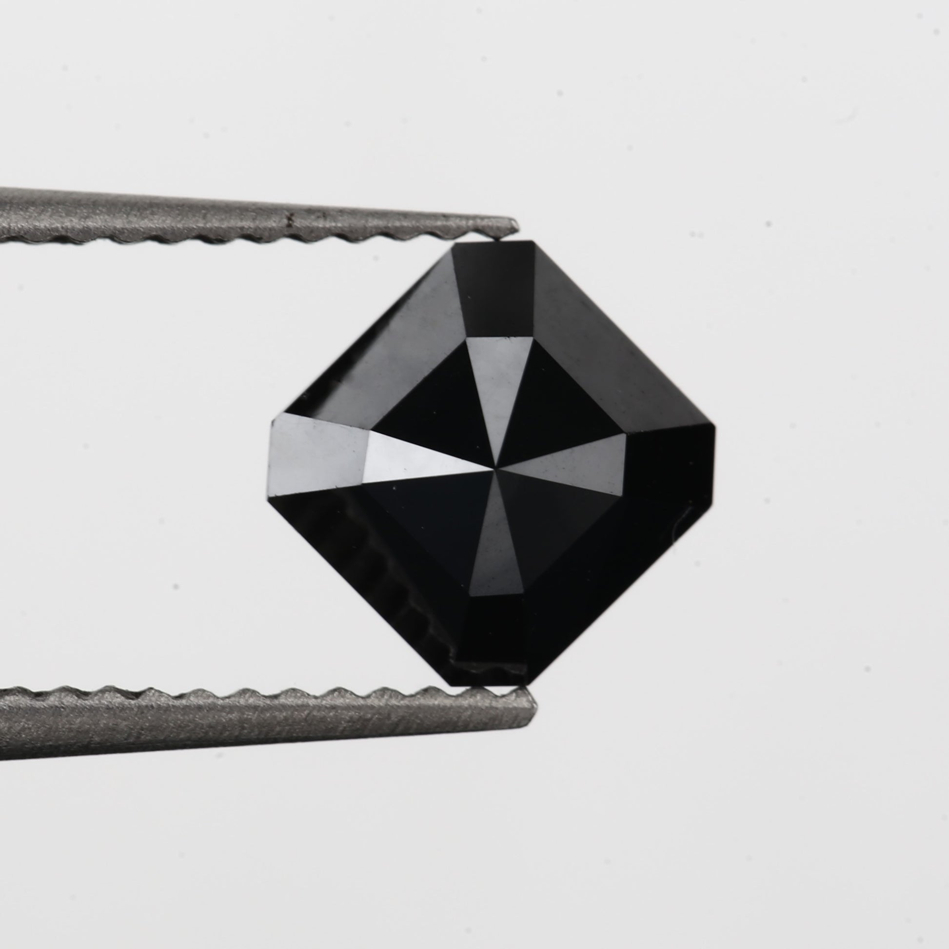 black loose diamond fancy asscher cut