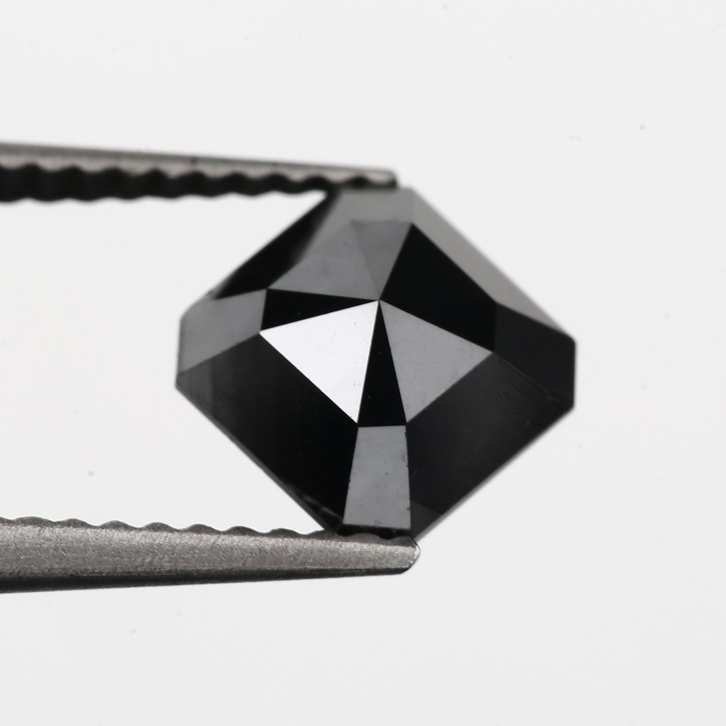 1.36 Carat 6.42 X 6.36 X 3.61 MM Loose Asscher Cut Natural Black Diamond - Blackdiamond