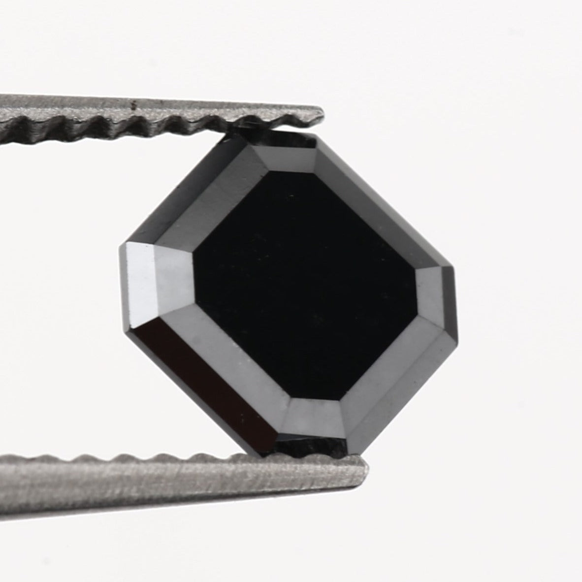 natural black diamond asscher