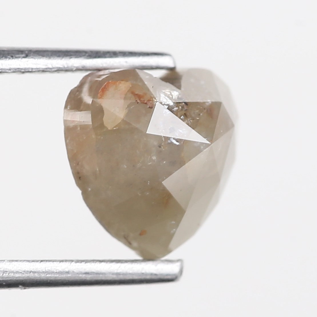 1.73 Carat Natural Heart Rosecut Rustic Loose Diamond 7.10 MM