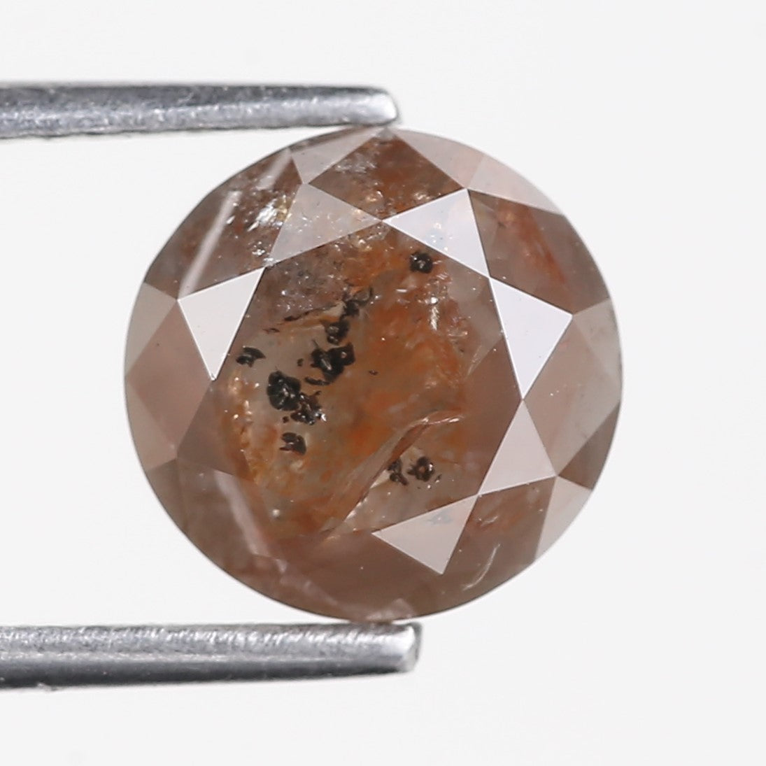 2.79 Carat Natural Fancy Brown Orange Round Diamond 8.12 MM